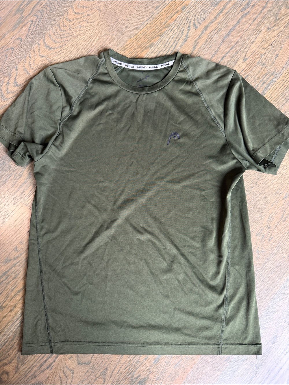 Head Men's Olive Short Sleeve Crew Performance Tee